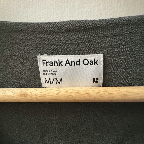 Frank & Oak Green Wrap Shirt - Women's Medium - Picture 2 of 2